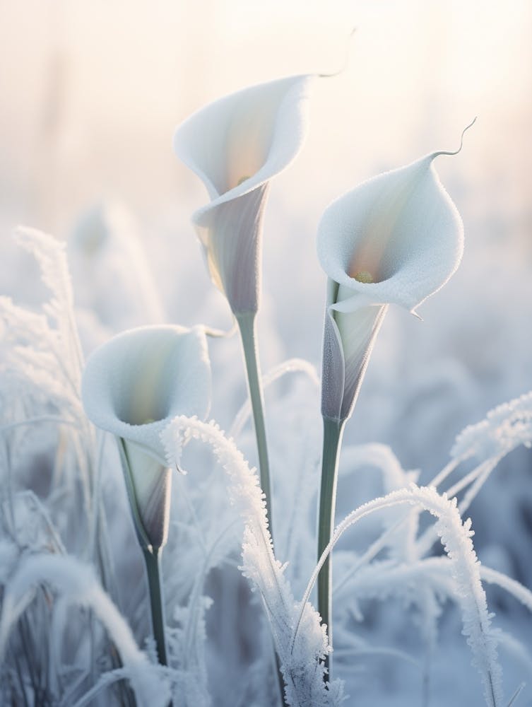 Frosty Botanical Calla Lily 1