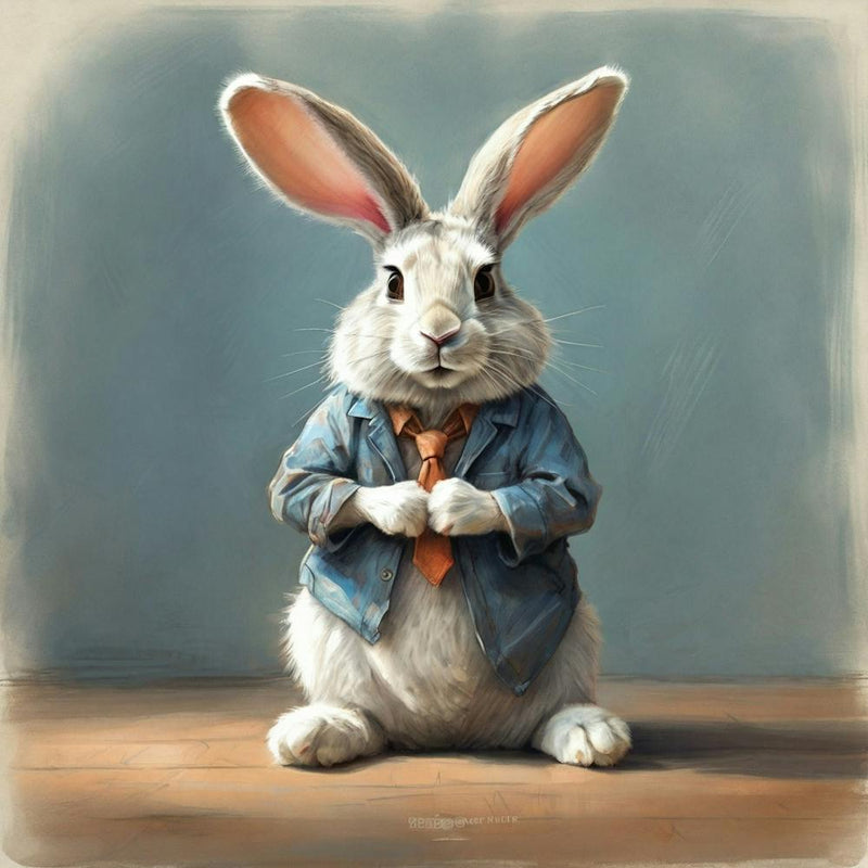 Rabbit In A Tie