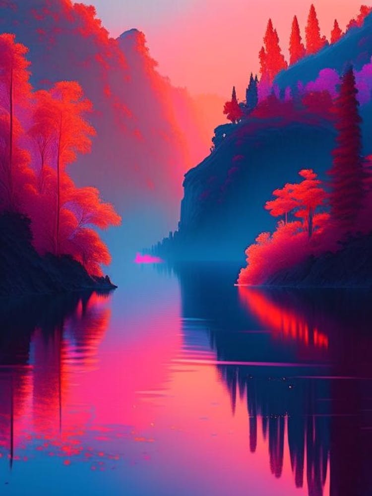 The Plitvice Lakes Dreamy Sunset 3