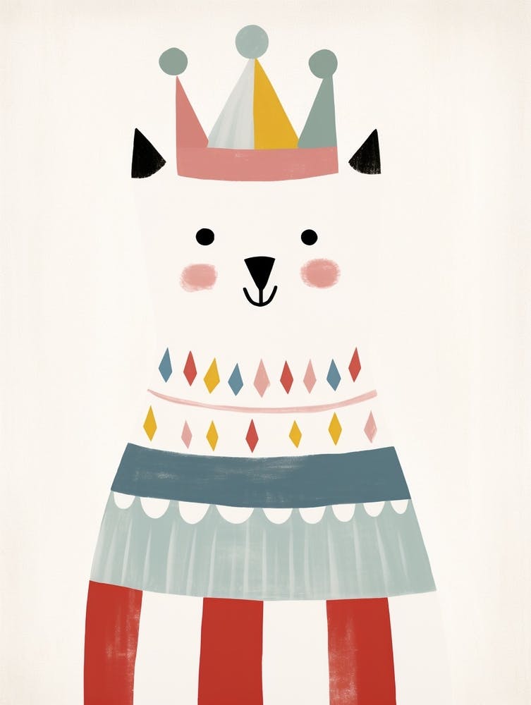 Little Arctic Fox 1 Wearing A Crown