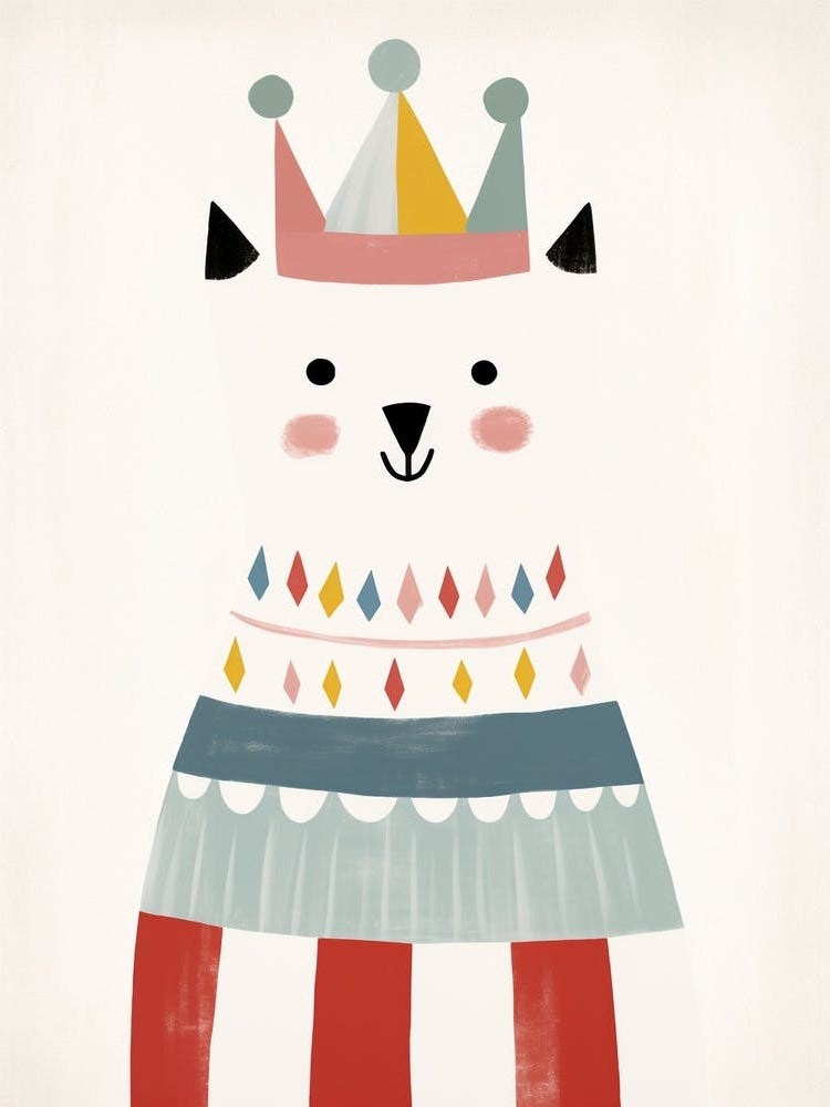 Little Arctic Fox 1 Wearing A Crown