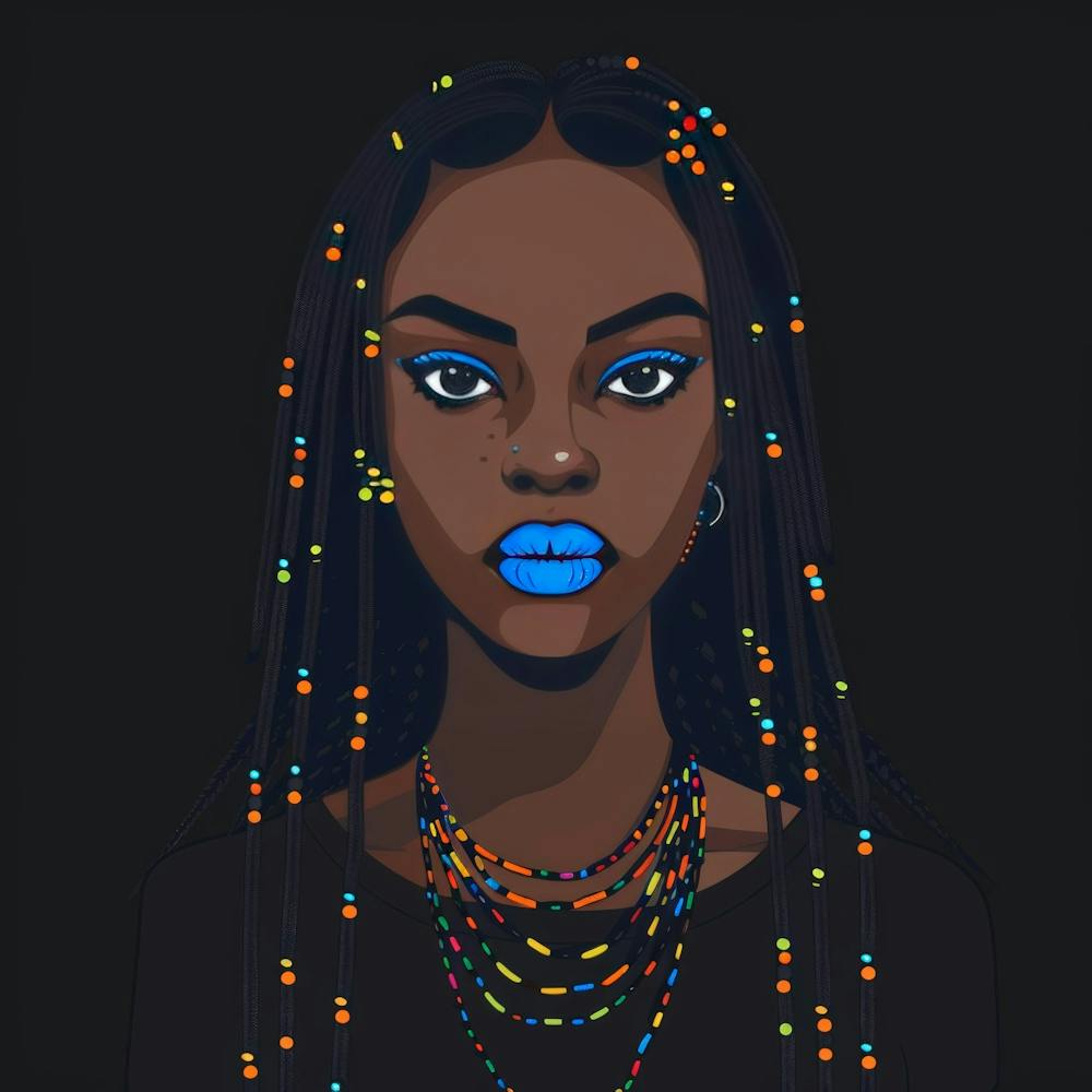 Black Girl With Blue Eyes