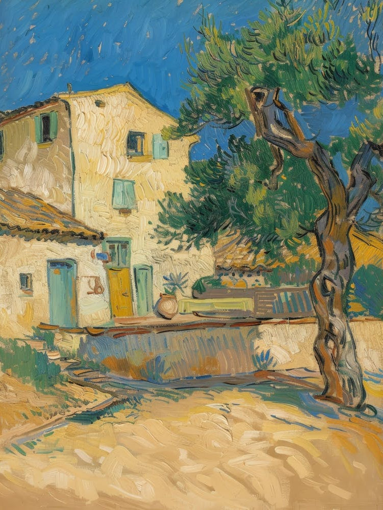House With Olive Tree