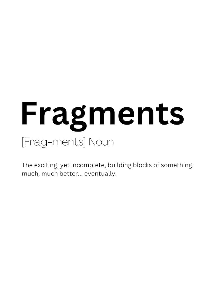 Fragments Definition Meaning 1