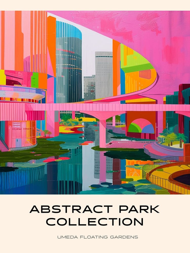 Abstrakte Park Kollektion Poster Umeda Sky Building Floating Gardens Osaka