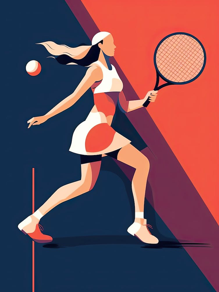 Tennis Player In Action