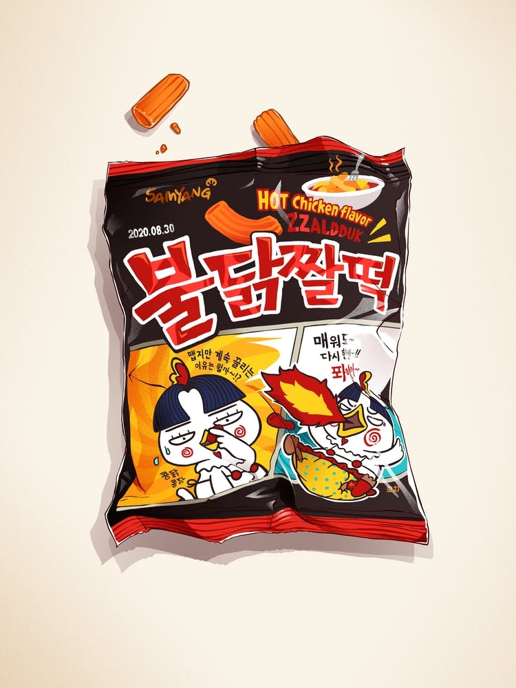 Hot Chicken Korean Crisps