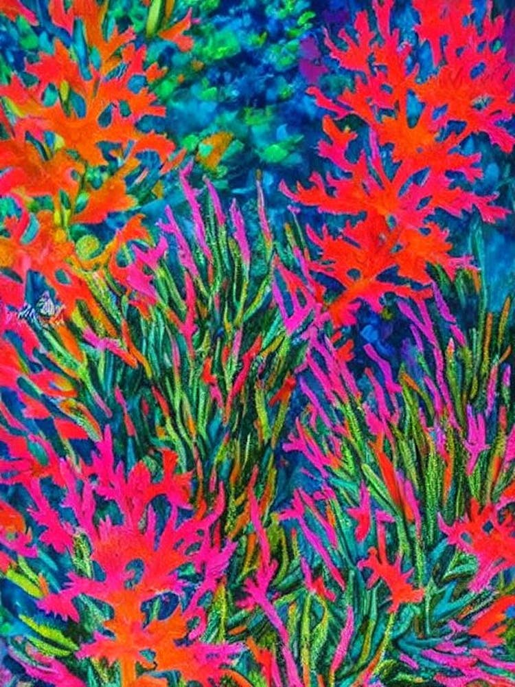 Acropora Verweyi Vibrant Painting