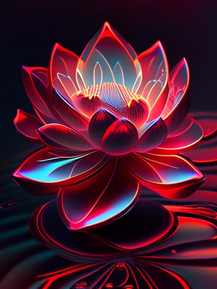 Red Lotus Holographic 5