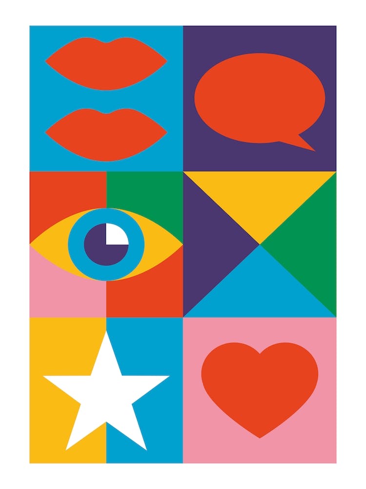 Geometric Bold Colour Modern