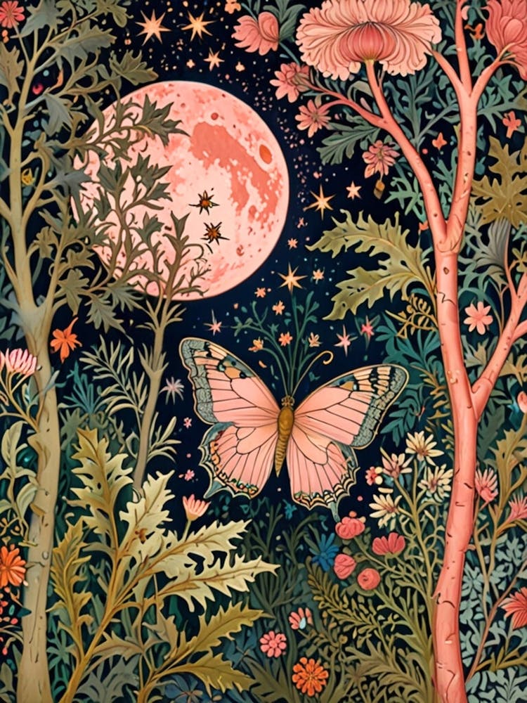 William Morris Butterfly In The Forest 3