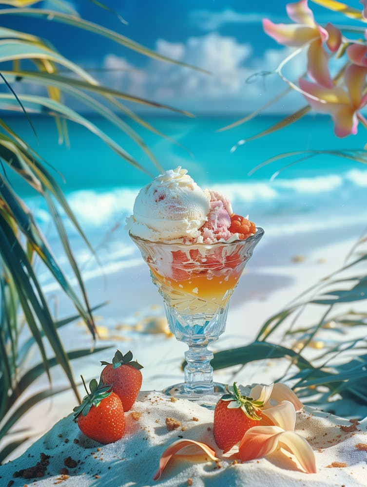 Ice Cream On The Beach 1