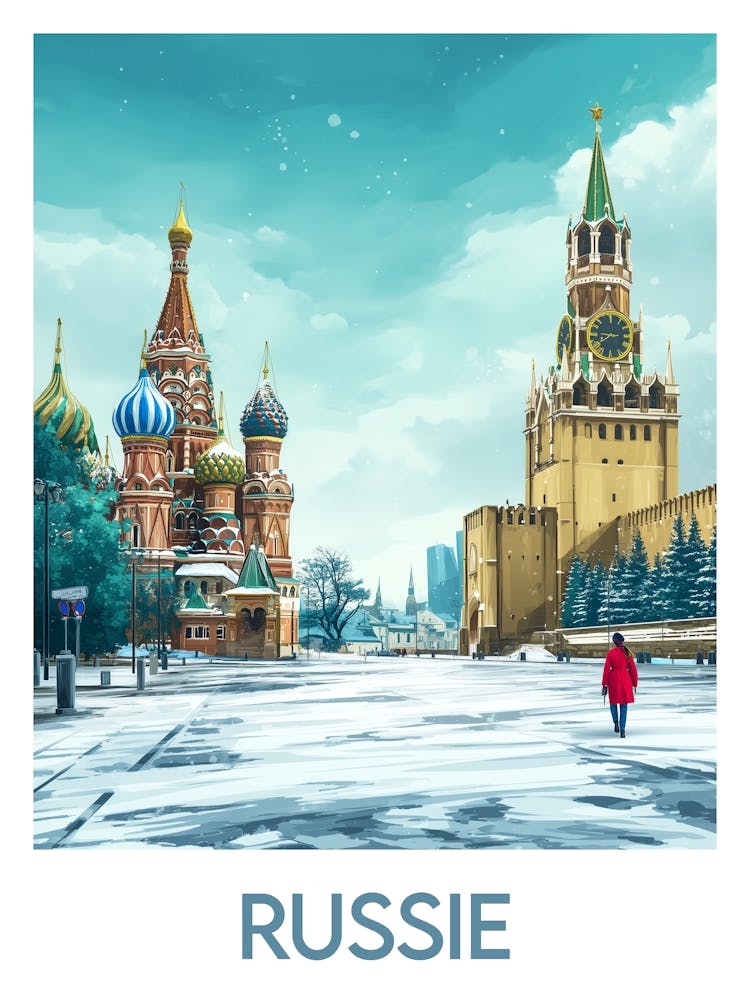 Affiche de voyage Russie