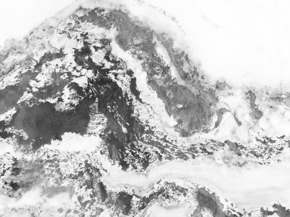 Black and White Marble Mountain II