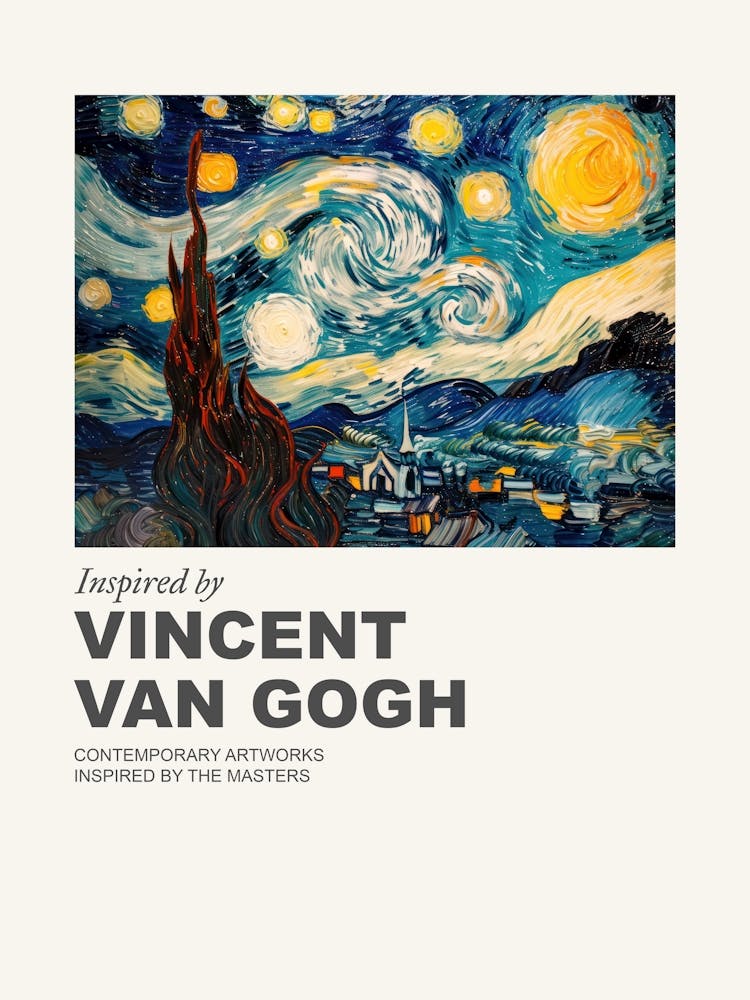 Museum Poster Inspired By Vincent Van Gogh 13