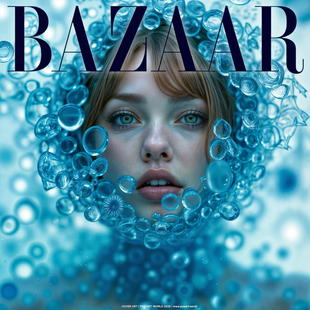 BAZAAR Ice model 1 | COVER ART | POP ART WORLD 2025