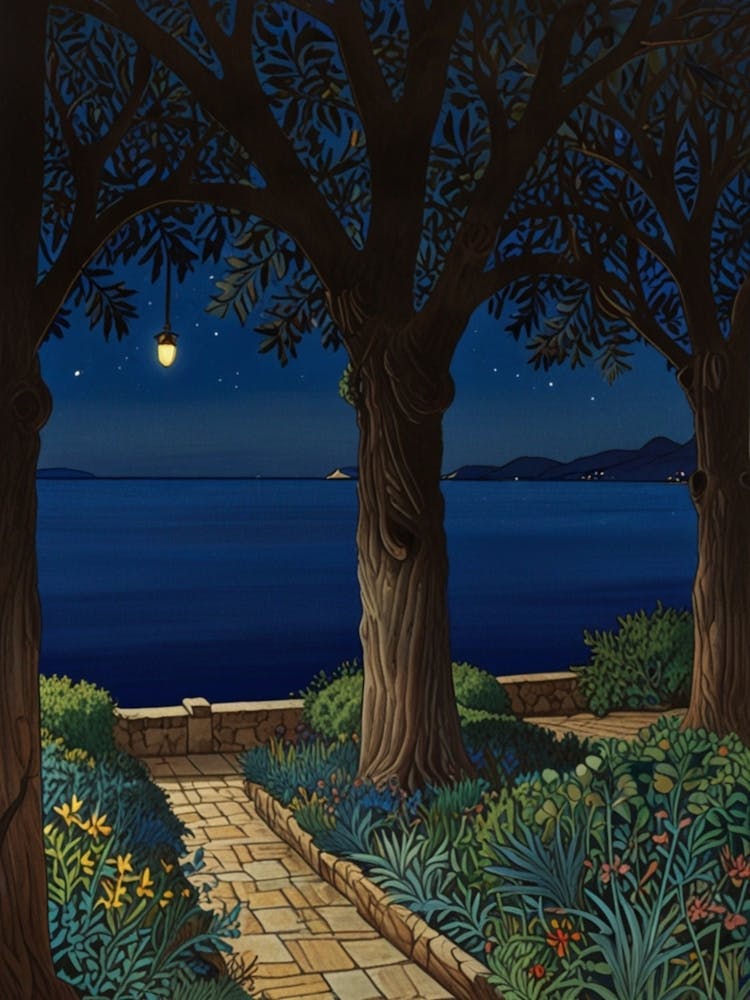 William Morris Night In The Garden 3