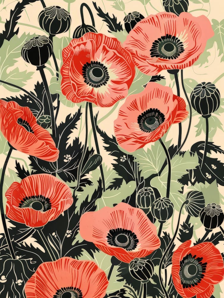 Mohnblumen Vektor