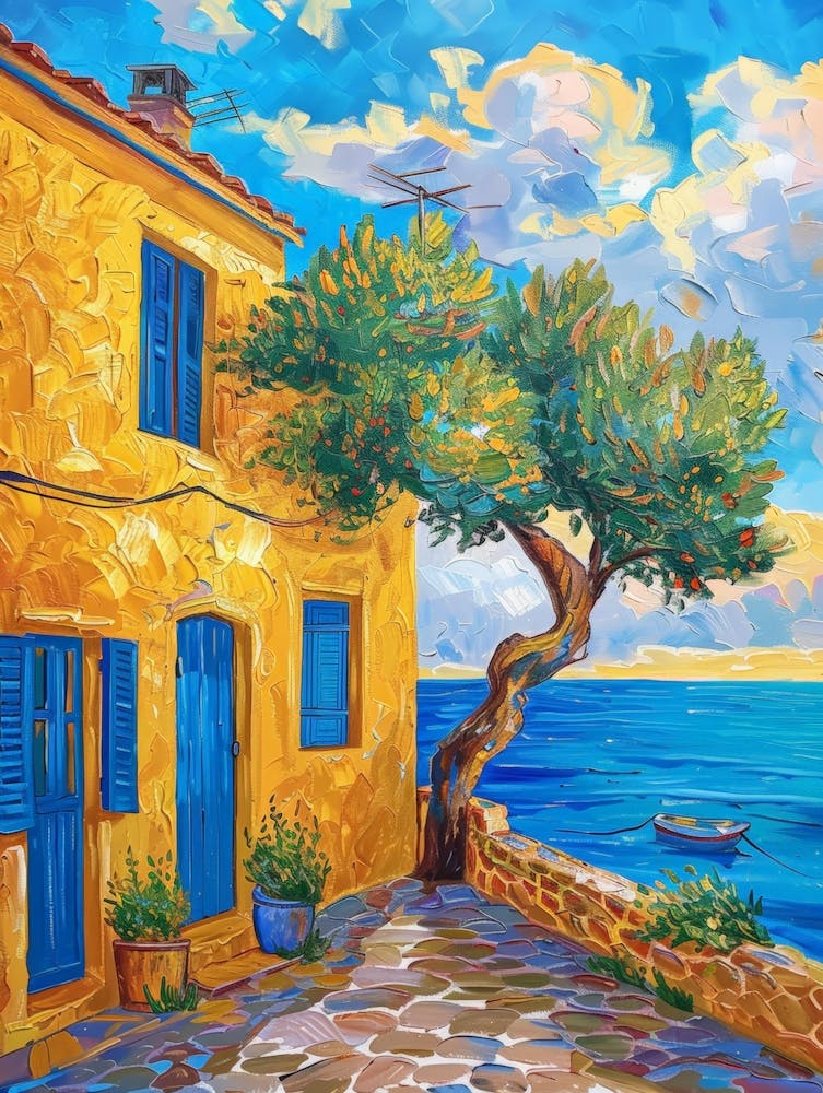 Yellow House On The Beach