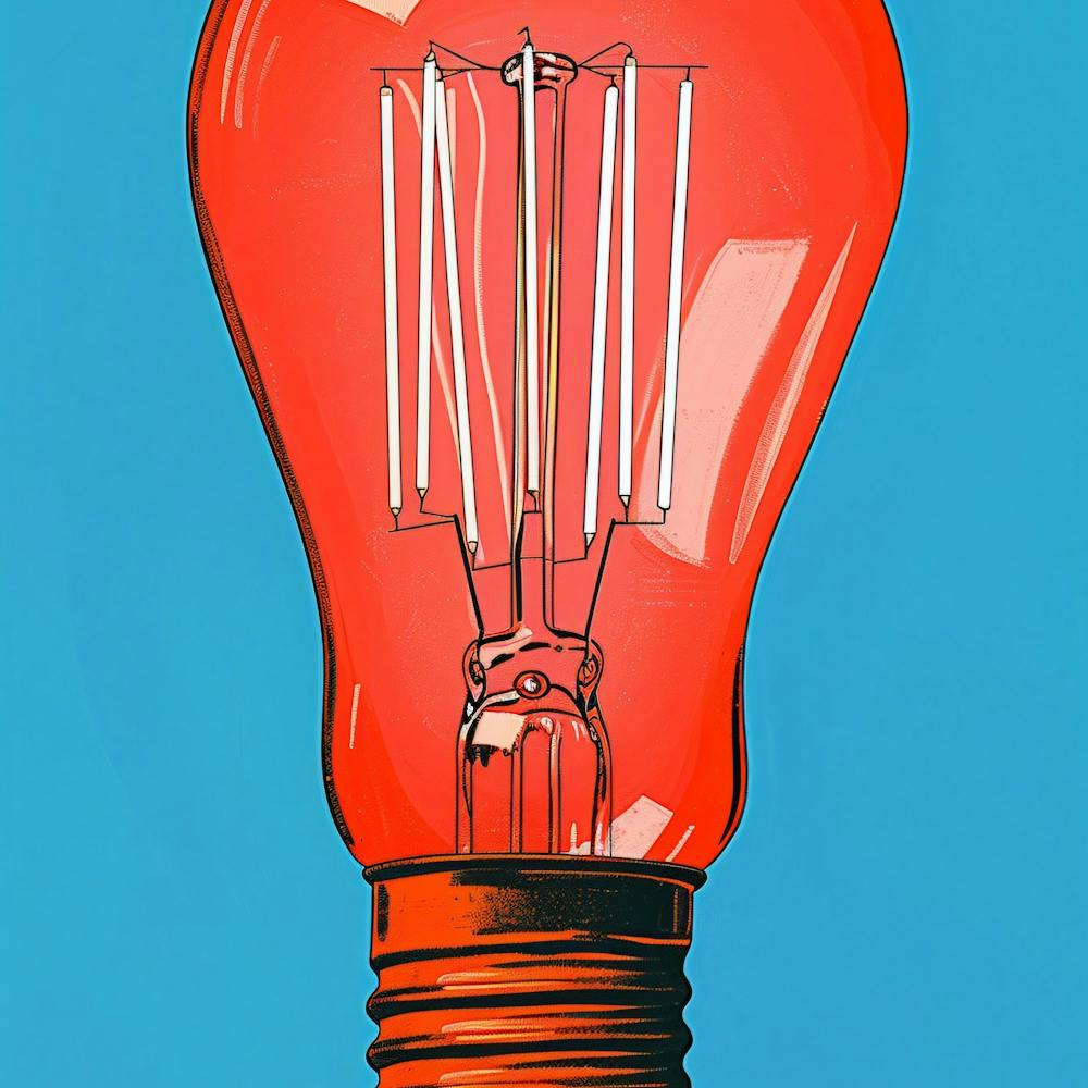 Red Light Bulb
