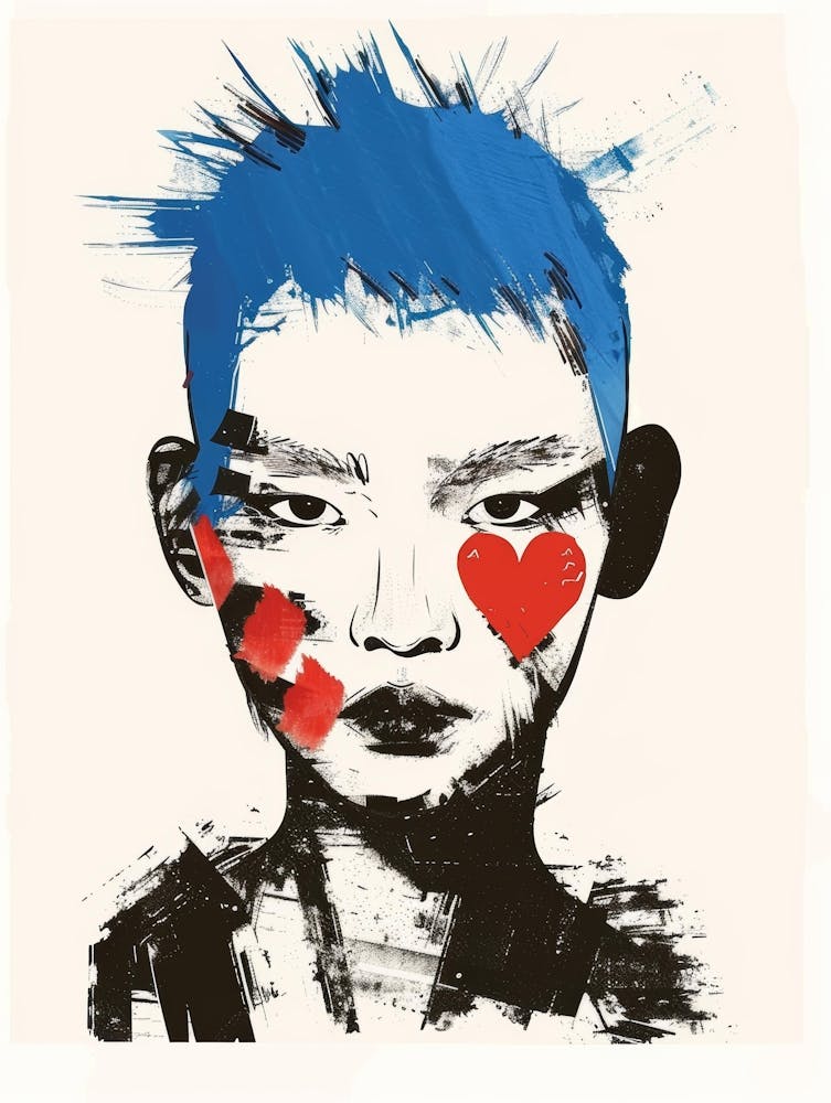 Boy With Heart Canvas Print