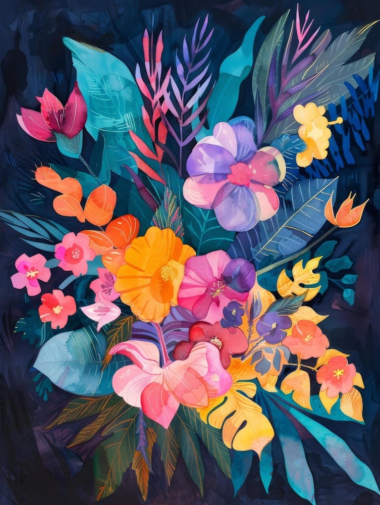 Tropical Flowers 9