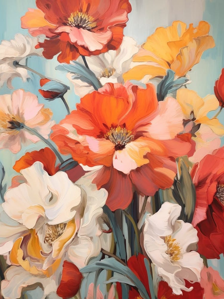 Fall Flower Painting Poppy 2