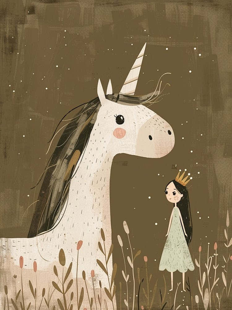 Unicorn & Princess Muted Pastels 1