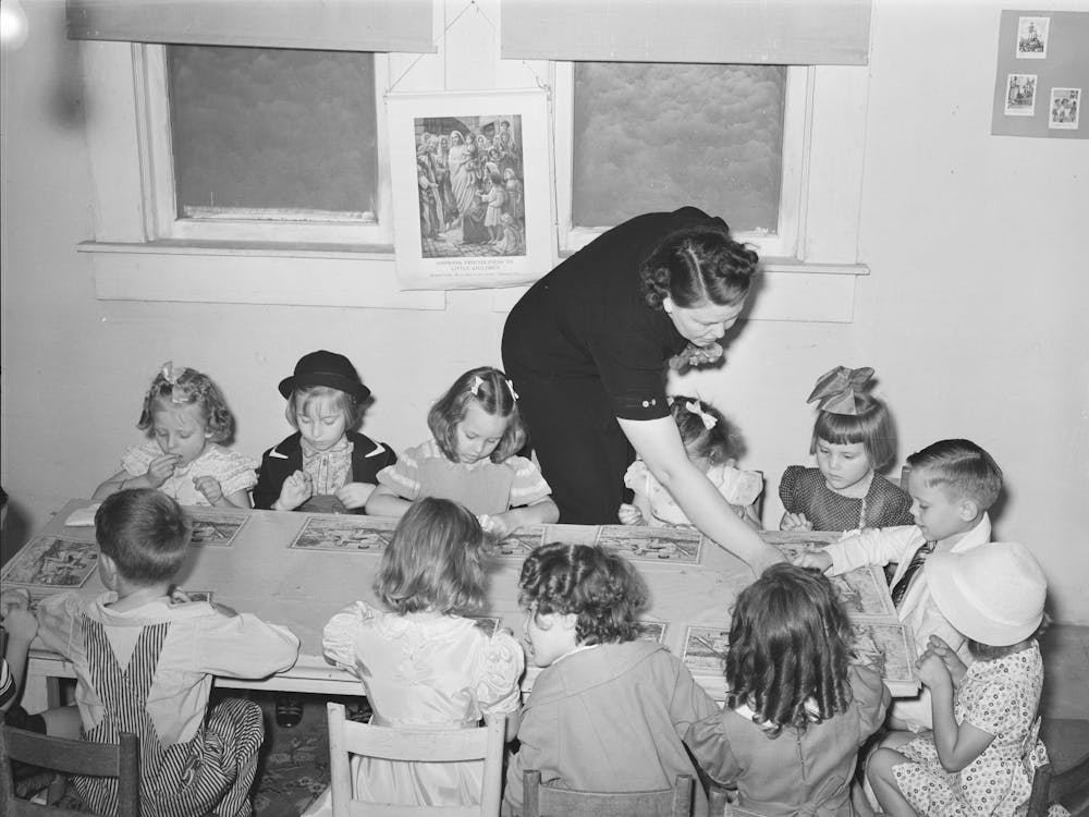 Primary Sunday School Class, San Augustine, Texas By Russell Lee