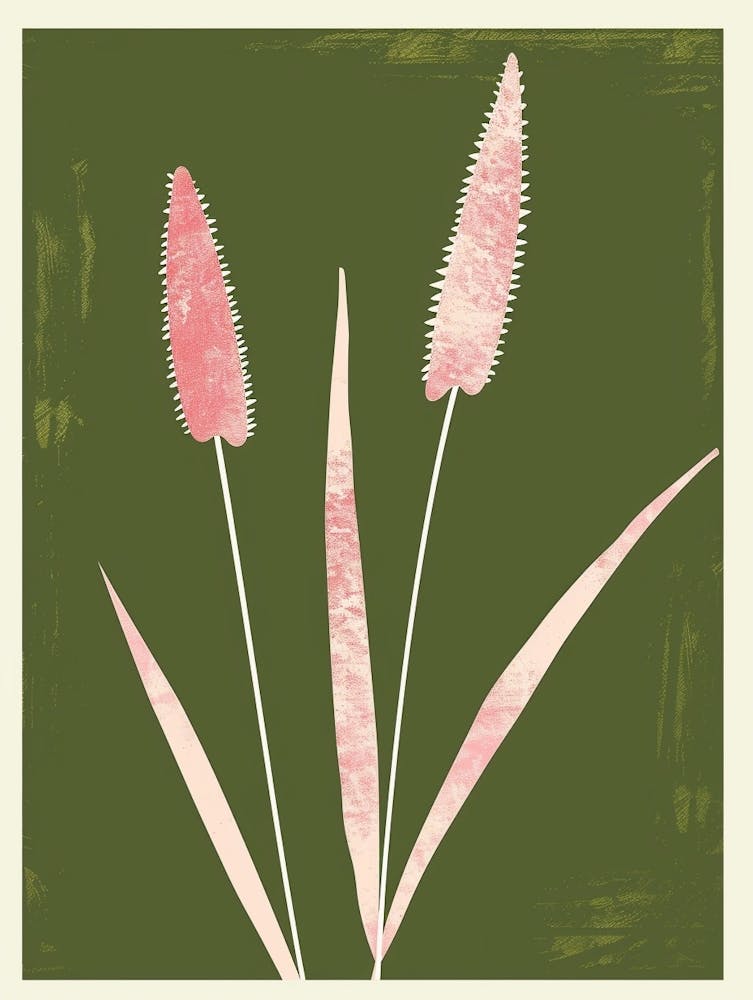 Pink & Green Fountain Grass 1