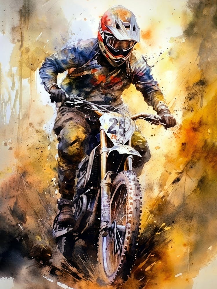Pilote de Moto Cross Sportif