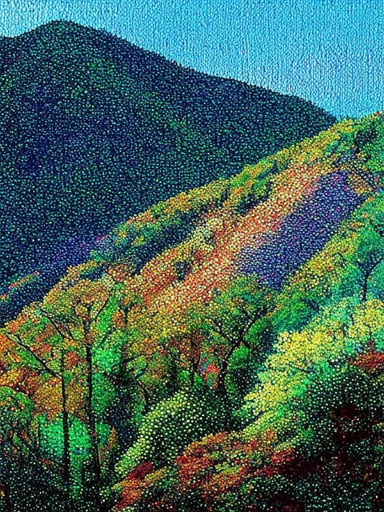 Great Smoky Mountains National Park United States Of America Pointillism