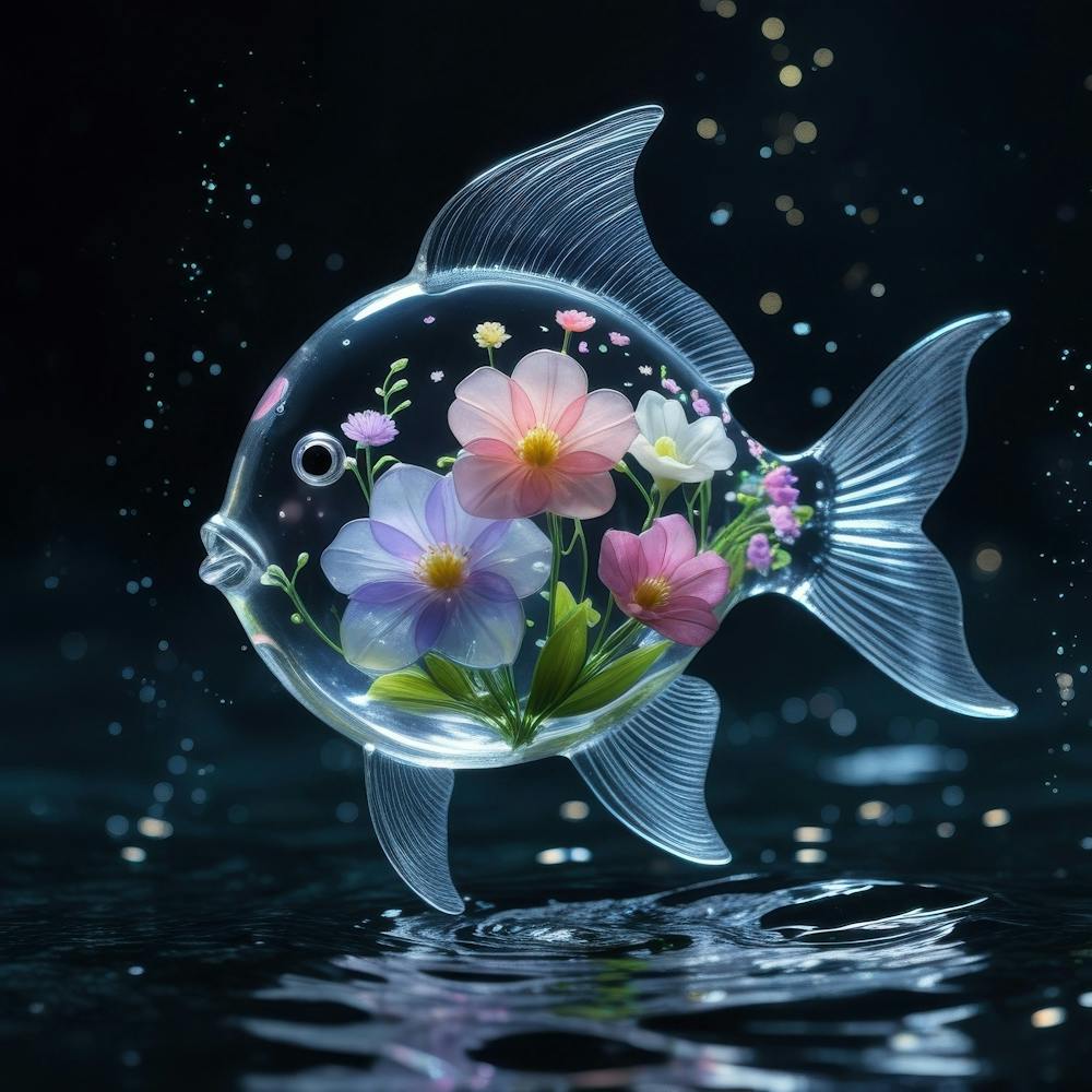 Fish With Flowers