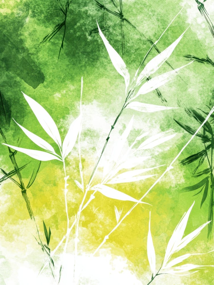 Aquarell Bambus Hintergrund Foto