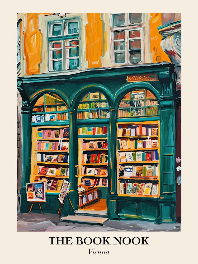 Vienna Book Nook Bookshop 1 Poster