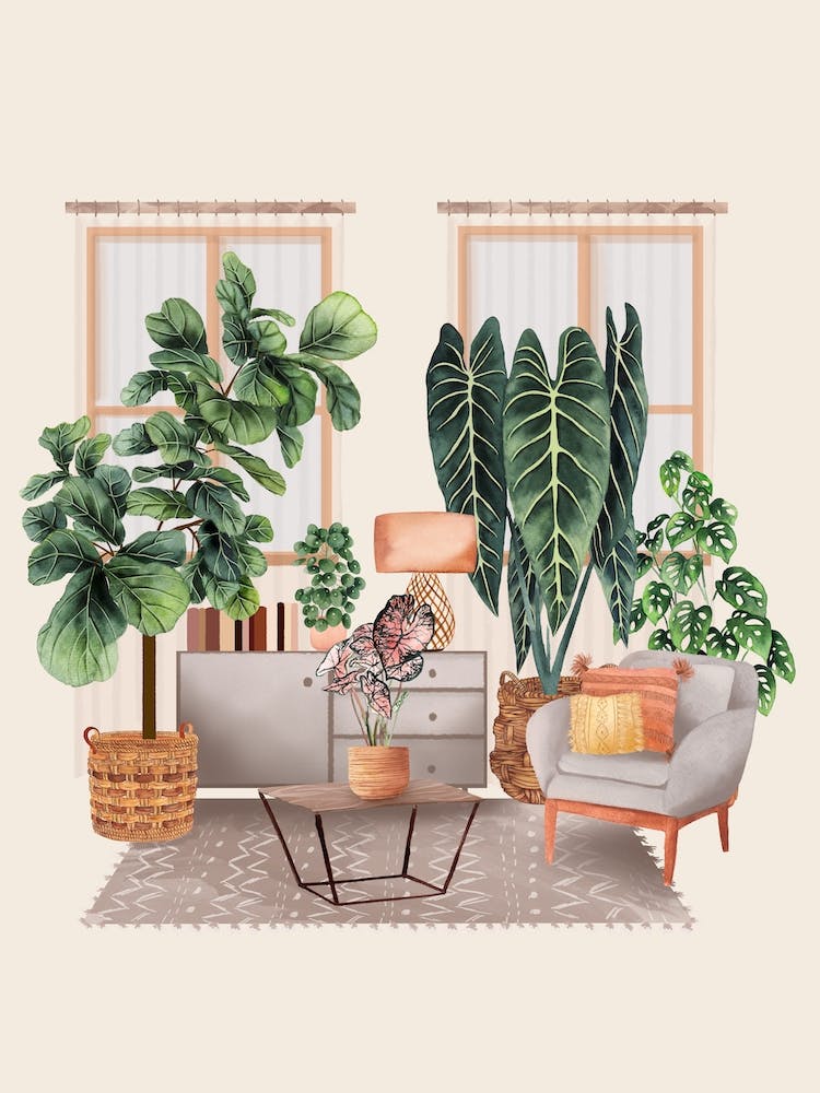 Decorated With Plants