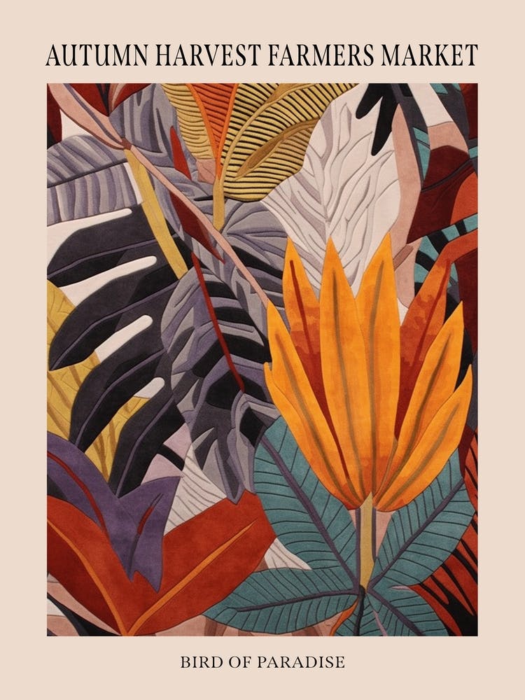 Fall Botanicals Bird Of Paradise 1 Poster
