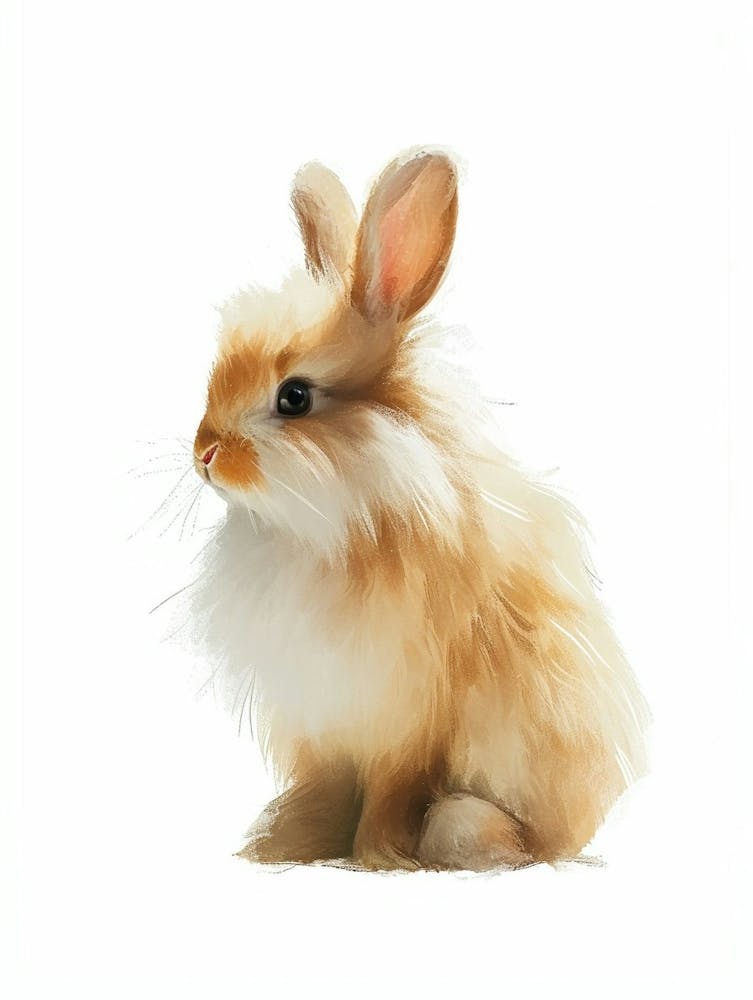Himalayan Rabbit Kids Illustration 4