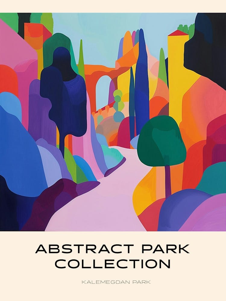 Abstract Park Collection Poster Kalemegdan Park Belgrade Serbia 2