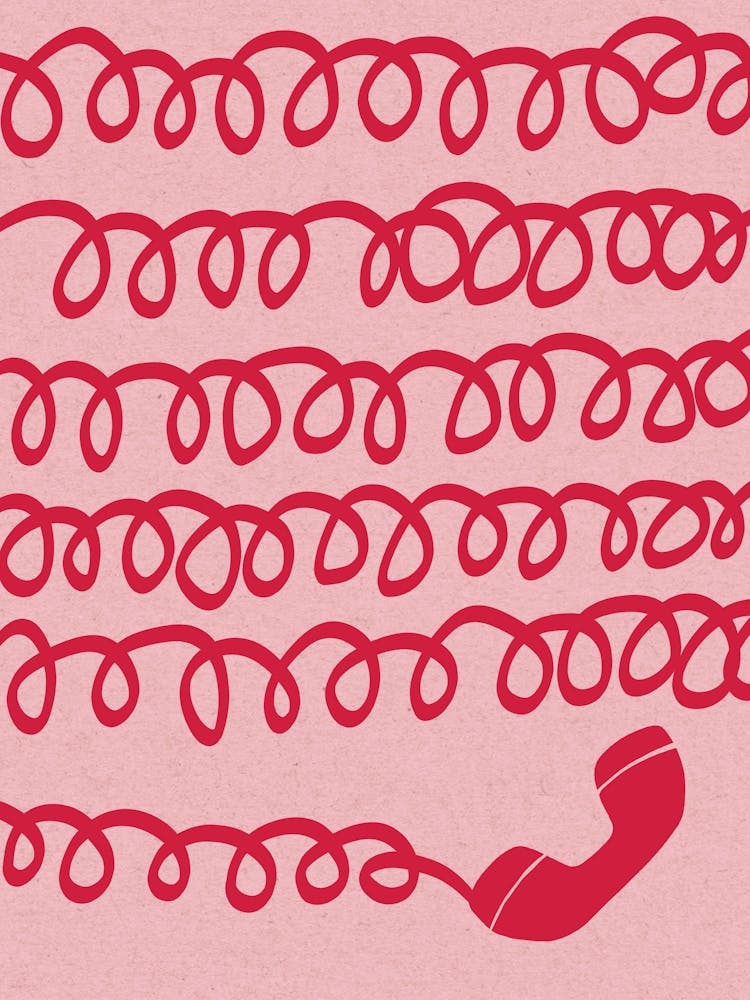 Retro Telephone Red