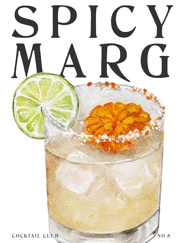 Watercolour Spicy Marg