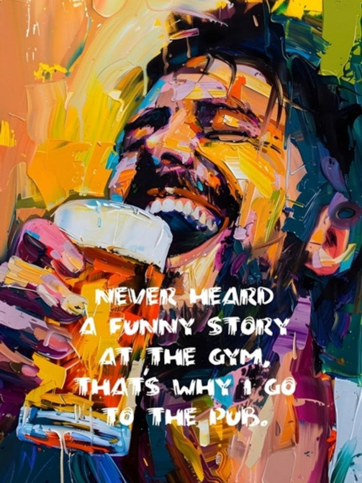 Never Heard A Funny Story At The Gym