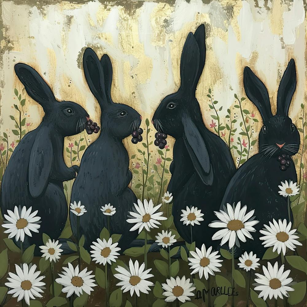 Bunnies Fairycore Painting 4