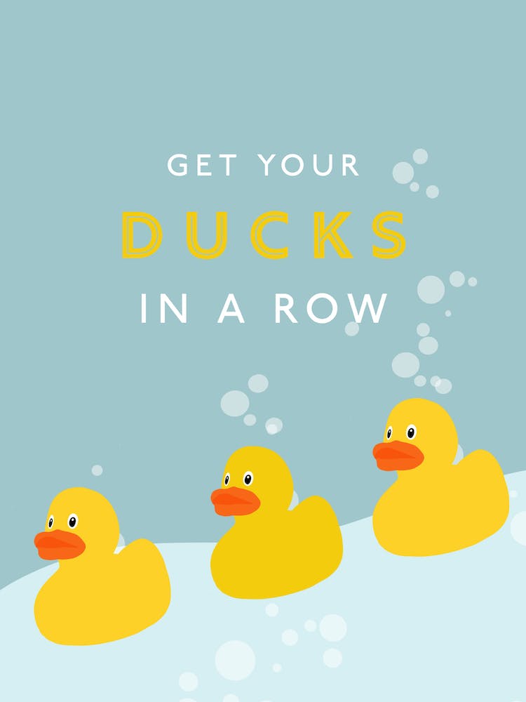 Get Your Ducks In A Row