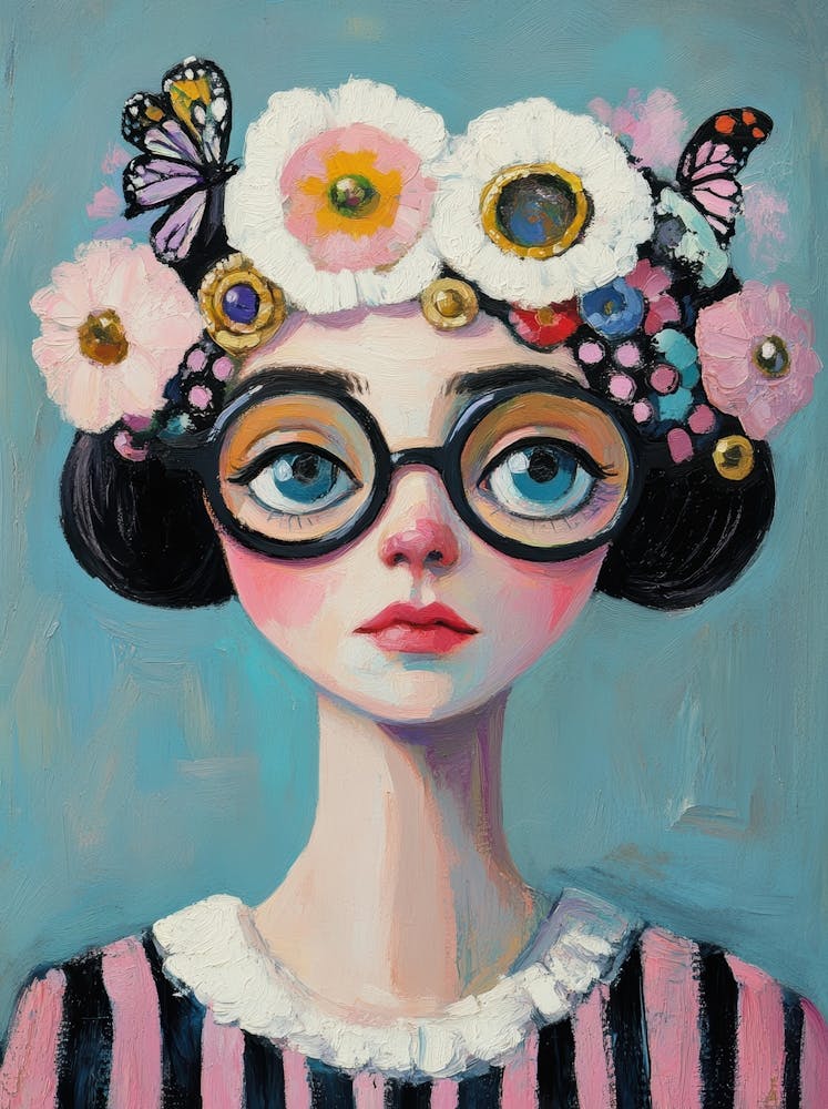 Girl With Flowers 30