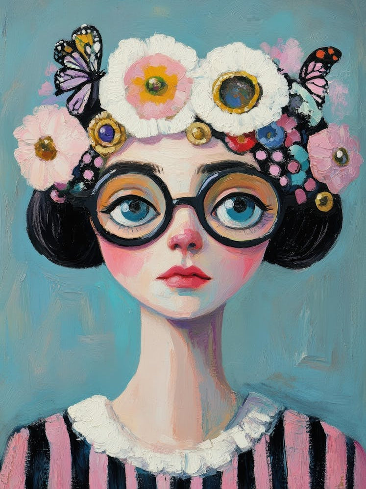 Girl With Flowers 30