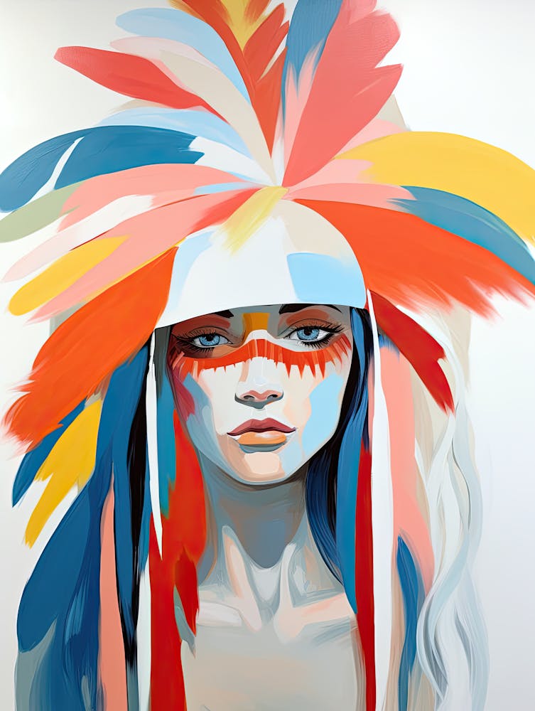Bohemian Radiance, Native American Woman