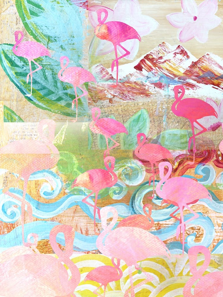 Flamingo Collage