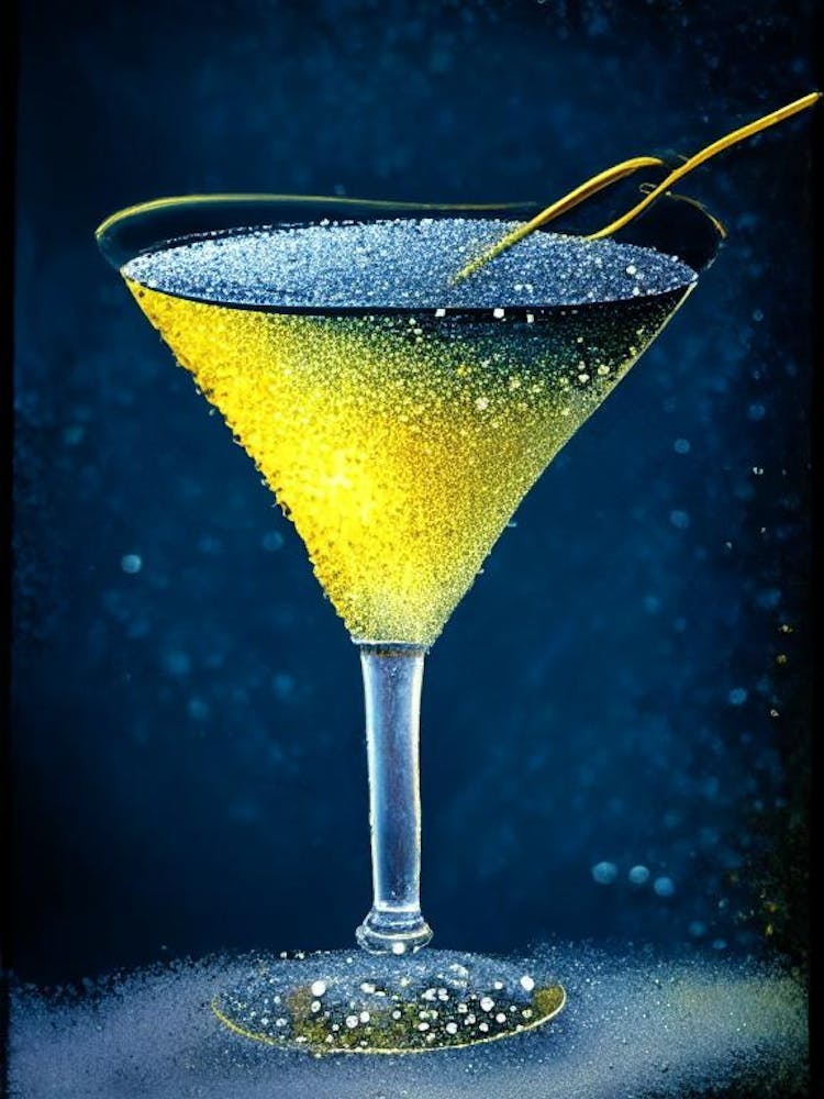 Corpse Reviver #2 Pointillism 2 Cocktail Poster