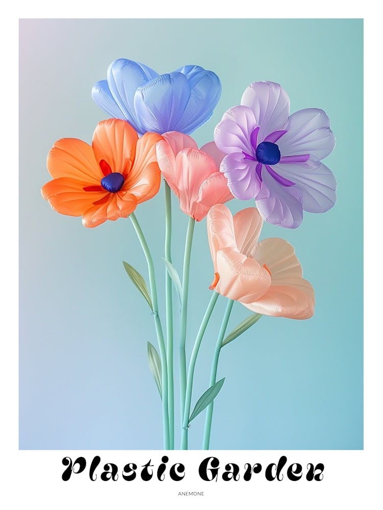 Dreamy Inflatable Flowers Poster Anemone 2